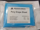 Plain sheets (Polydrape) 210cmx120cm, Box of 10