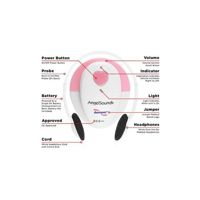 [JPD_100S_FETAL_DOPPLER_3MHZ] Jumper JPD 100S Fetal Doppler with 3MHz probe