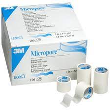 [3M_C3SD_1530S_0_E] Micropore 1530S-0, 1/2 inch x 5.5 yard, each