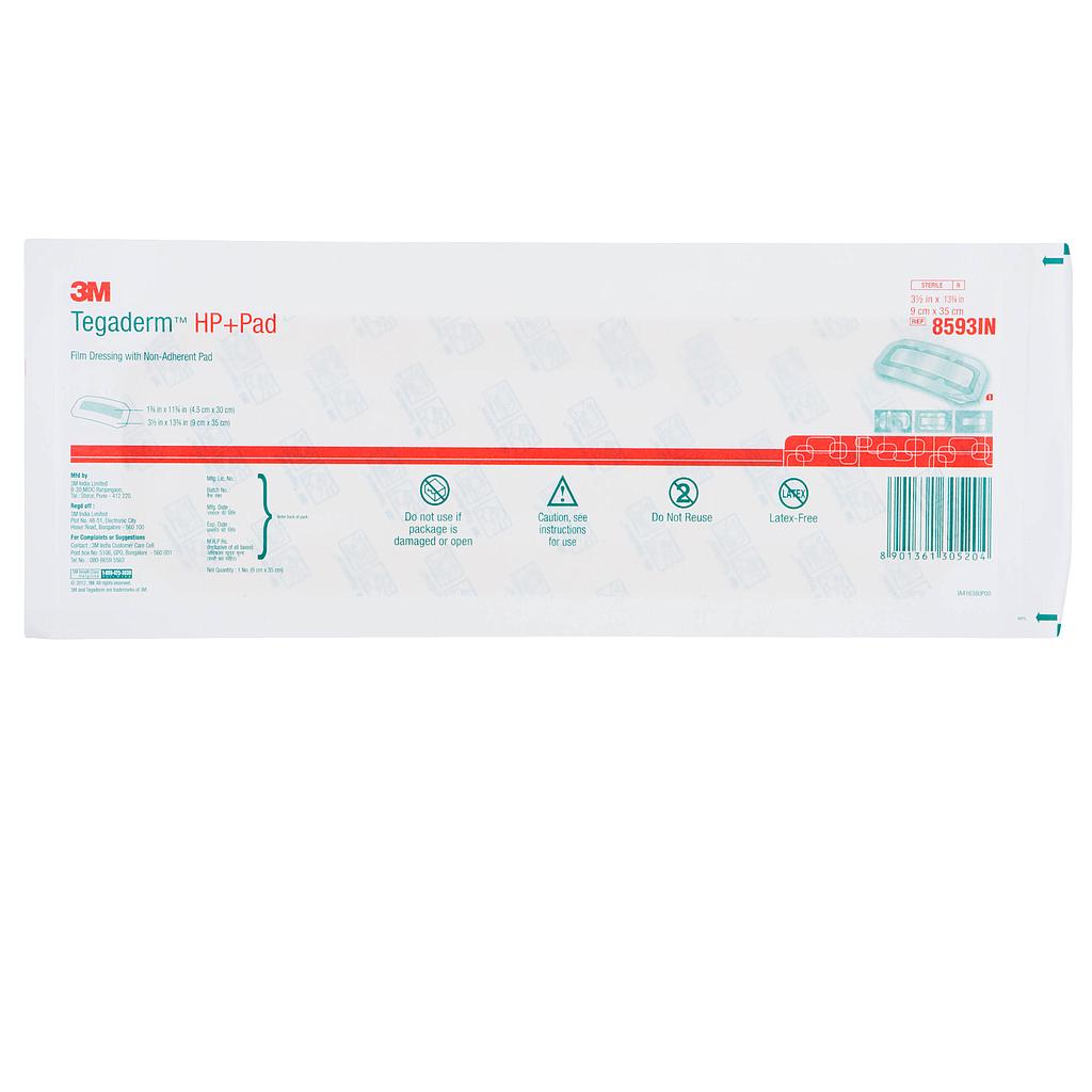 Tegaderm™ 8593 Dressing Size 9cm X 35cm, Box of 25