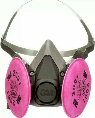 [3M_6200_CARTIDGES_2091] 3M Reusable Respirator 6200 with Cartridges 2091