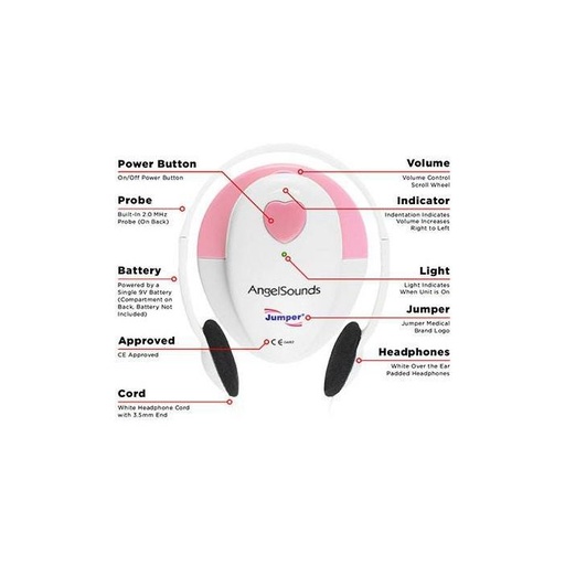 [JPD_100S_FETAL_DOPPLER_3MHZ] Jumper JPD 100S Fetal Doppler with 3MHz probe
