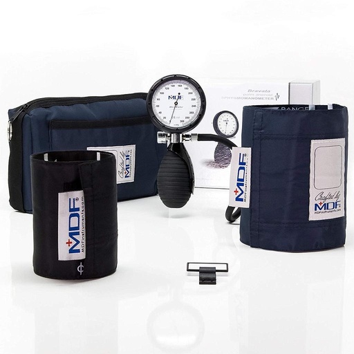 [MDF_SPHYG_MDF848XPD11] MDF Bravata Palm Aneroid Sphygmomanometer - Professional BP Monitor - Navy Blue (MDF848XPD11)