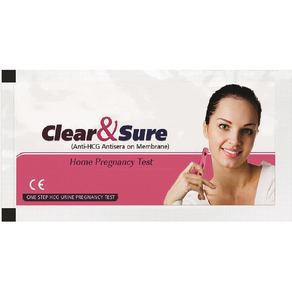 [RECOM_HCG_CLEARNSURE_PREGNANCYKIT_50] HCG Clear & Sure Pregnancy Test (Pack of 50)