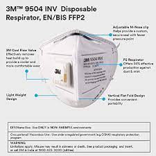 [3M_9504_MASK_E] 3M 9504 IN (FFP2, BIS, Valved) Mask, Each