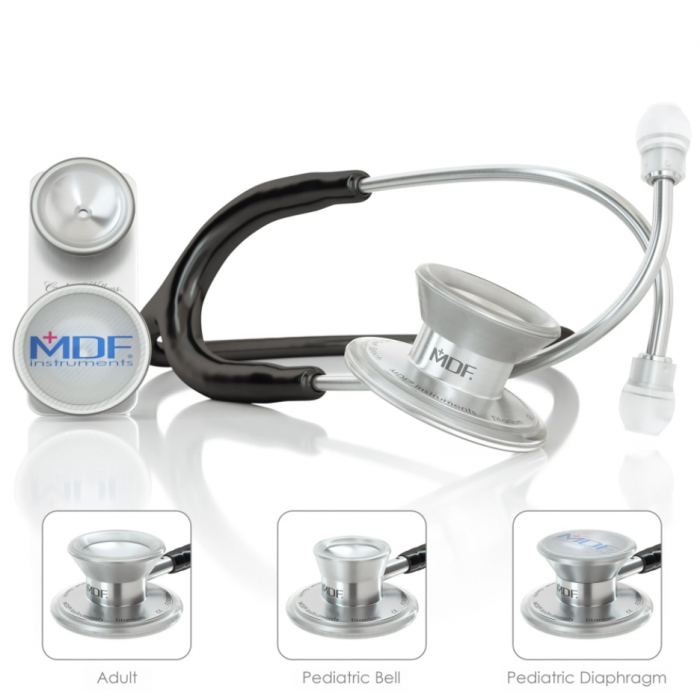 MDF MD One Epoch Titanium Stethoscope- Black (Noir Noir) (MDF777DT11)