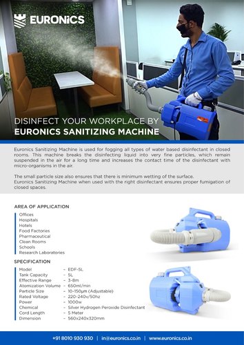 Euronics Workplace Sanitizing Machine EDF5L