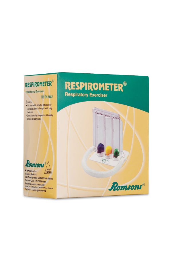 Romsons Respirometer, Spirometer(3 Ball ), Box of 10
