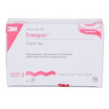 Transpore 1527-3, 3 inch x 10 yard, Box of 4