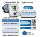 Omron Blood Pressure Monitor (Upper Arm Type) HEM-8711