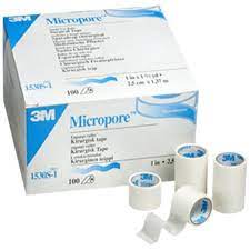 Micropore 1530S-0, 1/2 inch x 5.5 yard, each