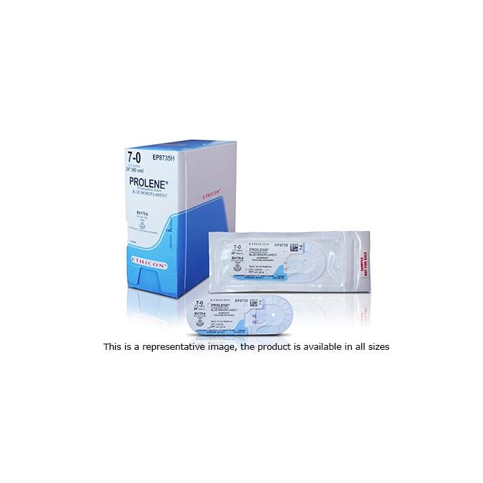 [JNJ_ETH_NW807] NW807-1/2 Circle Tapercut, 2-0, 25 mm, PROLENE Blue Monofilament 70 cm