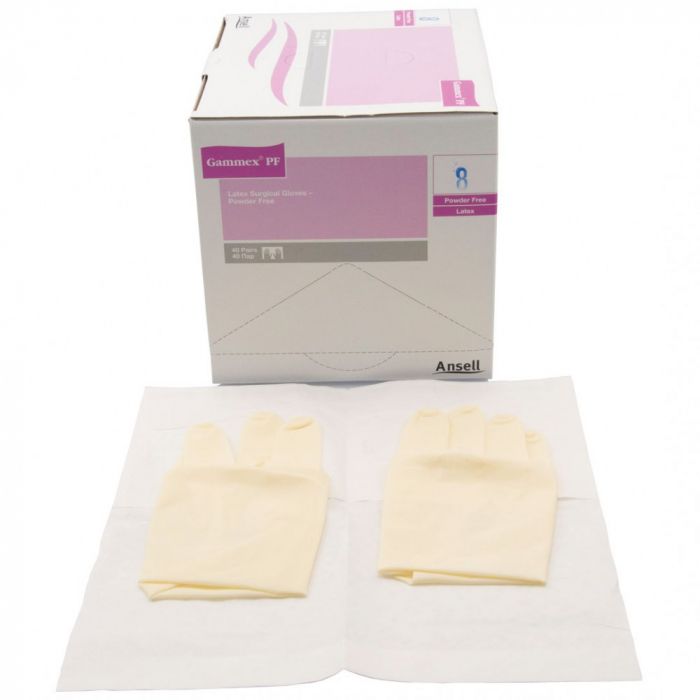 Gammex Sterile Powdered Surgical Gloves(Size 5.5), 40 Pair