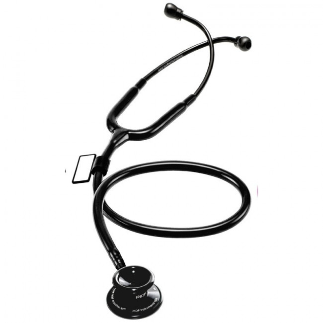 MDF Acoustica Lightweight Dual Head Stethoscope- All Black (MDF747XPBO)