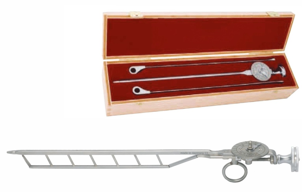 MSPL Otis Urothrotome with Two Knives in Wooden Box