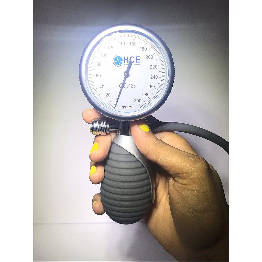 [HCE_PALM_BP_SP1PM_HS201Q1] HCE(UK) Palm Type Sphygmomanometer nickel plated metal SP-1PM