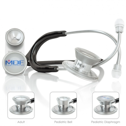 [MDF_STETH_MDF777DT11] MDF MD One Epoch Titanium Stethoscope- Black (Noir Noir) (MDF777DT11)