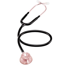 [MDF_STETH_MDF747XPRG11] MDF Acoustica Lightweight Dual Head Stethoscope- Black and Rose Gold (MDF747XPRG11)