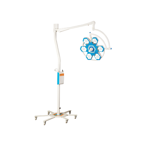 [HEXAWAVE_LED_OT_LIGHT_MOBILE_SINGLE_120000LUX] HexaWave LED OT Light - Mobile/ Portable Single Dome 120000 Lux