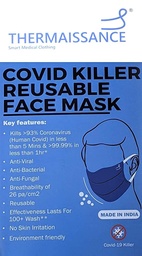 [THERMAISSANCE_REUSABLE_MASK_PACK_OF_4] Thermaissance Covid Killer Reusable Masks, Pack of 4